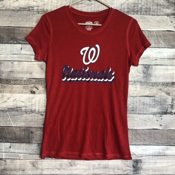 Washington Nationals Concept Sports MLB Women Flannel Pants Tee Sleep Set Sz. S - Picture 2 of 16